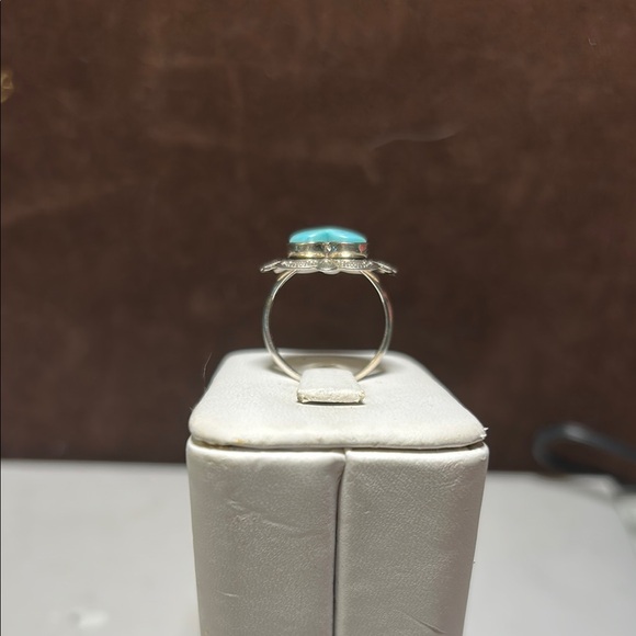 ⭐️⭐️Navajo Sterling Turquoise Heart 🩵Ring🌟 - Picture 3 of 8